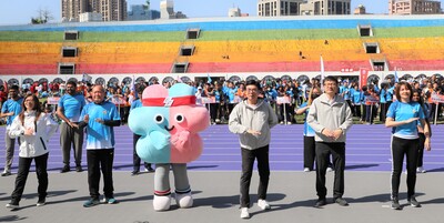 2025雙北世壯運吉祥物「壯寶」也驚喜現身，與大小朋友齊跳健康操